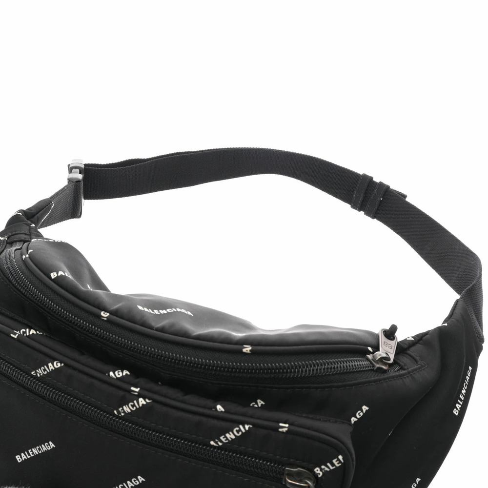 BALENCIAGA Explorer Belt Bag Black Body Belt Bum Crossbody - Picture 3 of 9